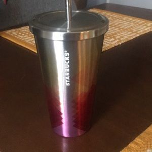 New Starbucks metal cup with straw